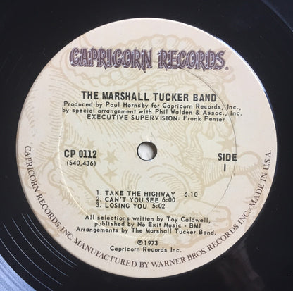 The Marshall Tucker Band : The Marshall Tucker Band (LP, Album, RP, Ter)