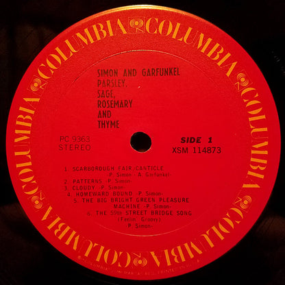 Simon And Garfunkel* : Parsley, Sage, Rosemary And Thyme (LP, Album, RE, Pit)