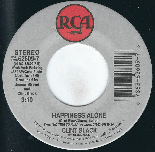 Clint Black : No Time To Kill (7", Single)