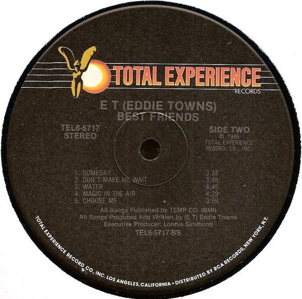 Eddie Towns : Best Friends (LP, Album)