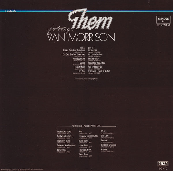 Them (3) Featuring Van Morrison : Them Featuring Van Morrison (LP, Comp, Sil)