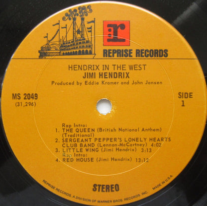 Jimi Hendrix : Hendrix In The West (LP, Album, Pit)