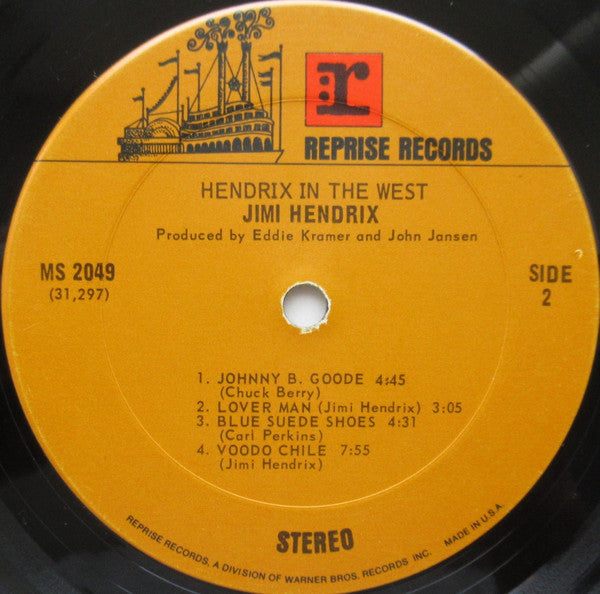 Jimi Hendrix : Hendrix In The West (LP, Album, Pit)