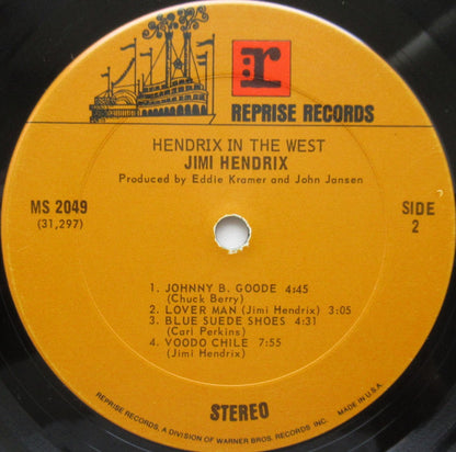 Jimi Hendrix : Hendrix In The West (LP, Album, Pit)