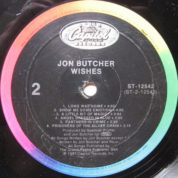 Jon Butcher : Wishes (LP, Album, All)