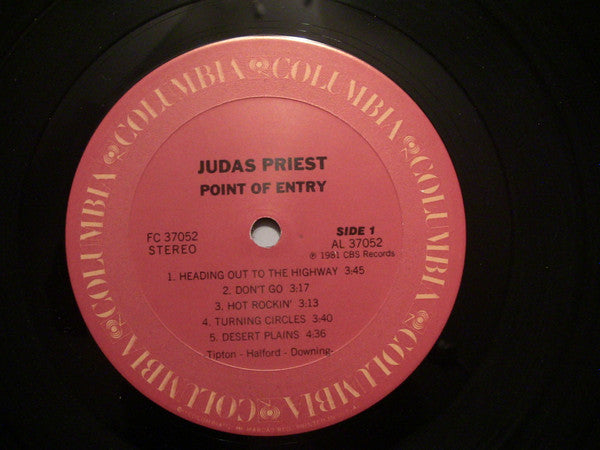 Judas Priest : Point Of Entry (LP, Album, Pit)