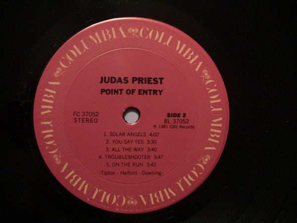 Judas Priest : Point Of Entry (LP, Album, Pit)