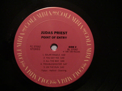 Judas Priest : Point Of Entry (LP, Album, Pit)