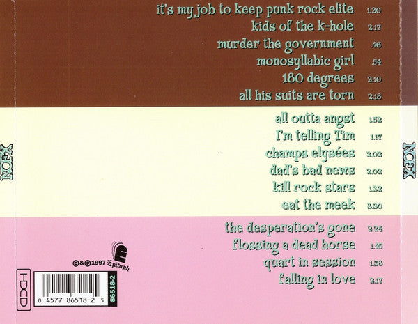 NOFX : So Long And Thanks For All The Shoes (HDCD, Album, RE)