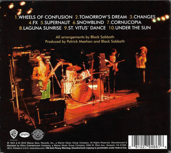 Black Sabbath : Black Sabbath Vol 4 (CD, Album, RE, RM, Dig)