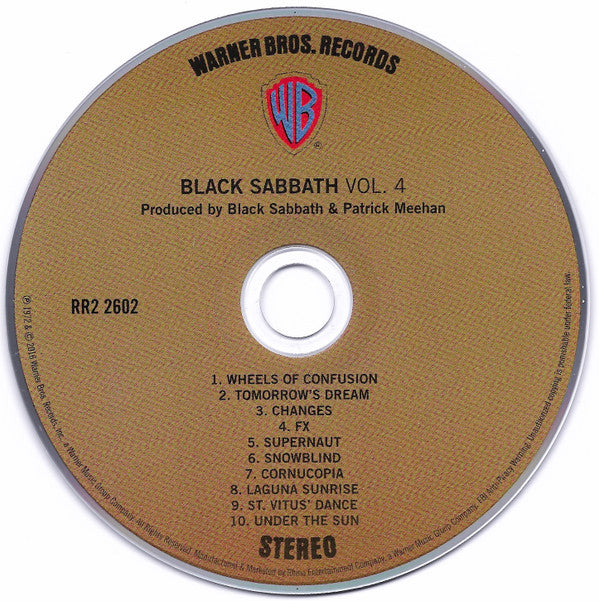 Black Sabbath : Black Sabbath Vol 4 (CD, Album, RE, RM, Dig)