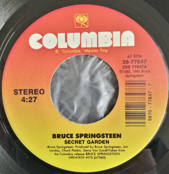 Bruce Springsteen : Secret Garden (7")
