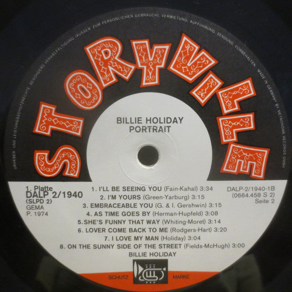 Billie Holiday : Portrait (2xLP, Album, Comp, RE)