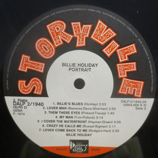 Billie Holiday : Portrait (2xLP, Album, Comp, RE)