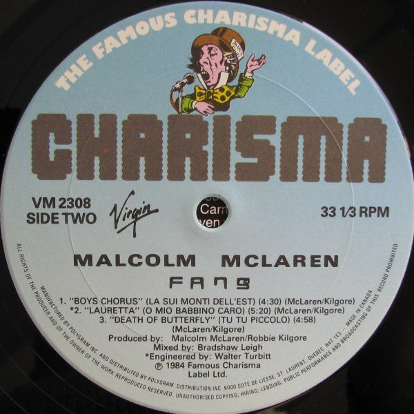 Malcolm McLaren : Fans (LP, Album)