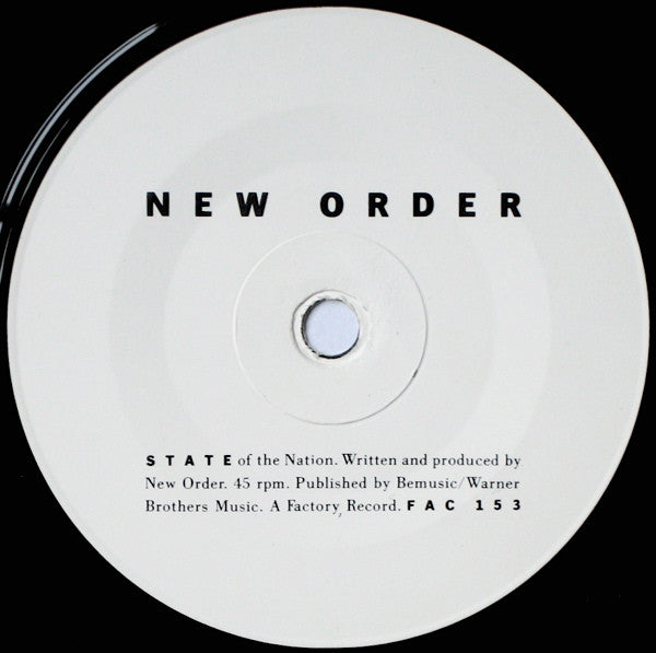 New Order : State Of The Nation / Shame Of The Nation (7", Single, MPO)