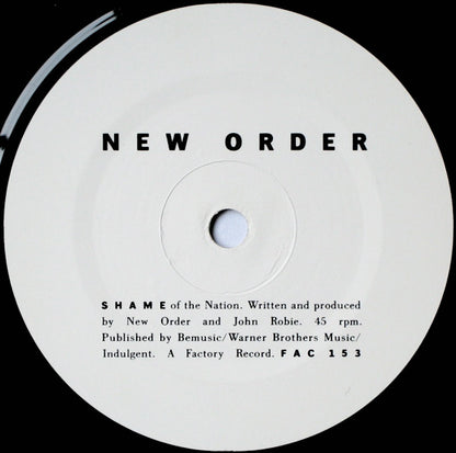 New Order : State Of The Nation / Shame Of The Nation (7", Single, MPO)