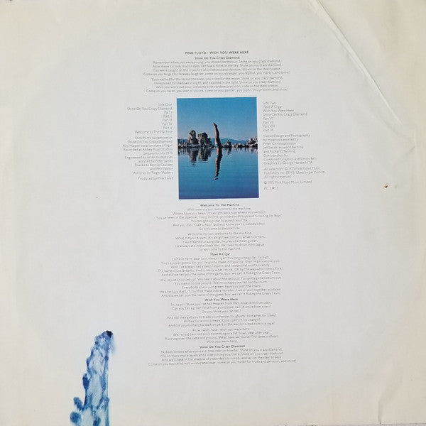 Pink Floyd : Wish You Were Here (LP, Album, RE, Sky)