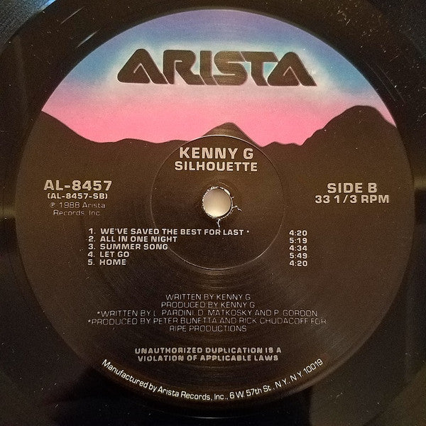 Kenny G (2) : Silhouette (LP, Album, All)