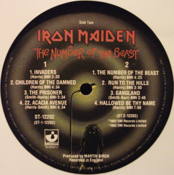 Iron Maiden : The Number Of The Beast (LP, Album, Win)