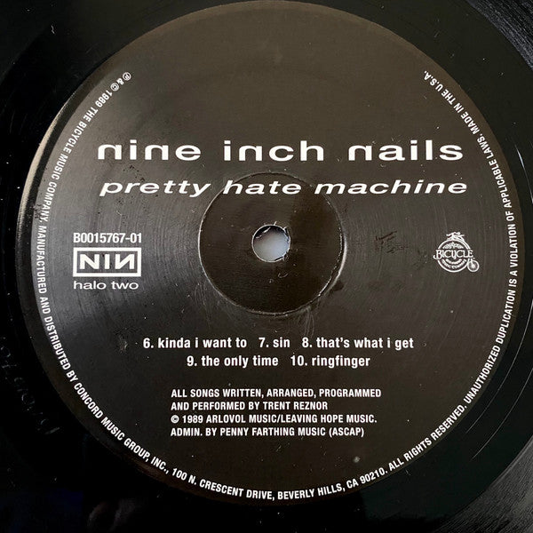 Nine Inch Nails : Pretty Hate Machine (LP, Album, RE)