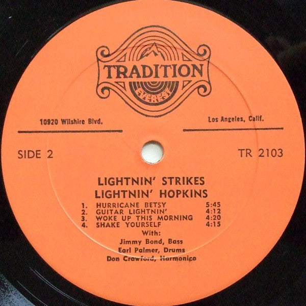 Lightnin' Hopkins : Lightnin' Strikes (LP, Album, RE)