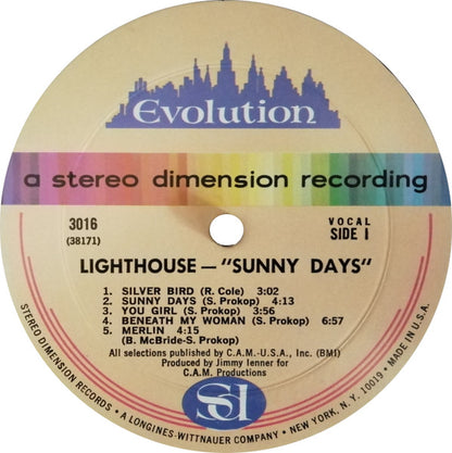 Lighthouse (2) : Sunny Days (LP, Album, Son)