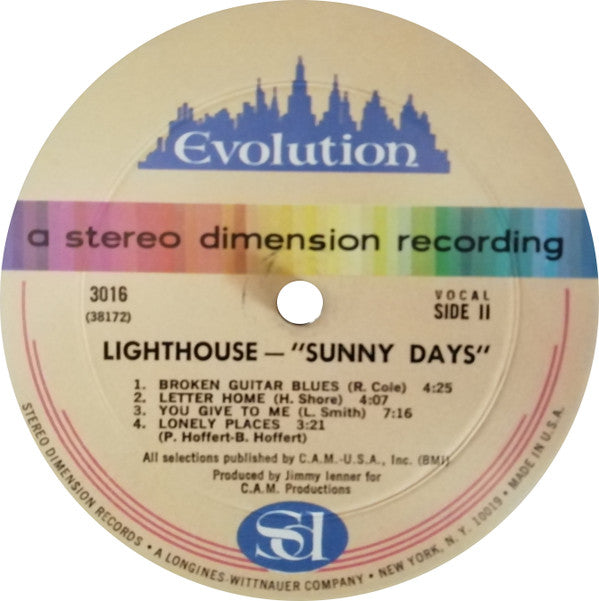 Lighthouse (2) : Sunny Days (LP, Album, Son)
