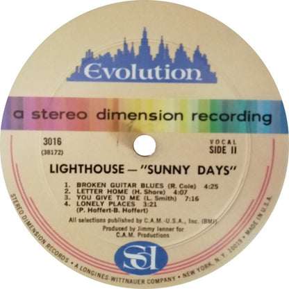 Lighthouse (2) : Sunny Days (LP, Album, Son)