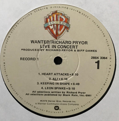 Richard Pryor : Wanted (Live In Concert) (2xLP, Album, Win)