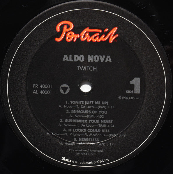 Aldo Nova : Twitch (LP, Album, Pit)
