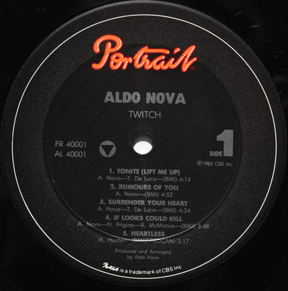 Aldo Nova : Twitch (LP, Album, Pit)