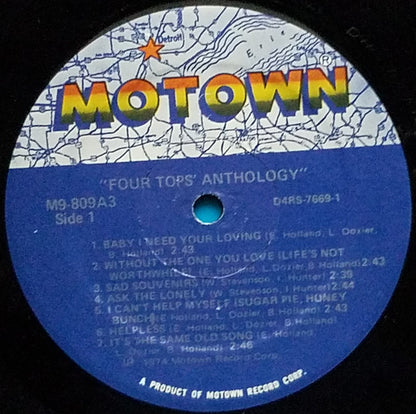 Four Tops : Anthology (3xLP, Comp, SRP)