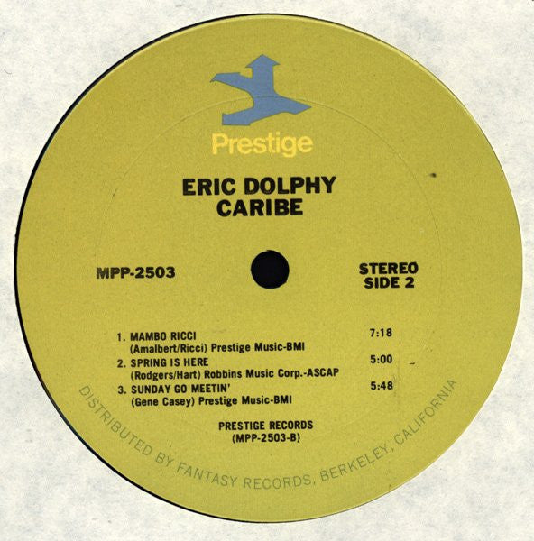 Eric Dolphy With The Latin Jazz Quintet* : Caribé (LP, Album, RE, SXT)