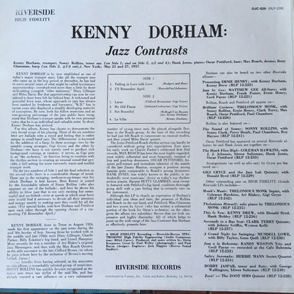 Kenny Dorham : Jazz Contrasts (LP, Album, Mono, RE)