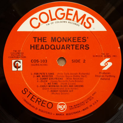 The Monkees : Headquarters (LP, Album, Roc)