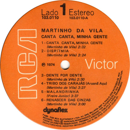 Martinho Da Vila : Canta Canta, Minha Gente (LP, Album, Gat)