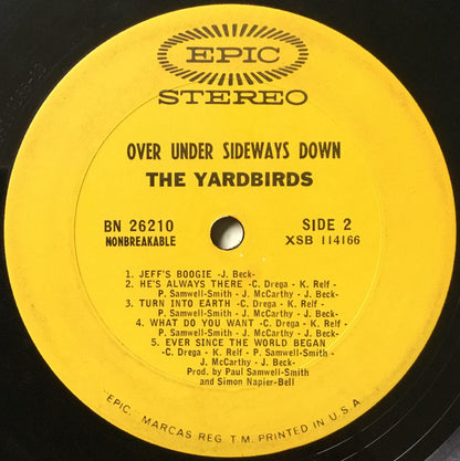 The Yardbirds : Over Under Sideways Down (LP, Album, Bri)