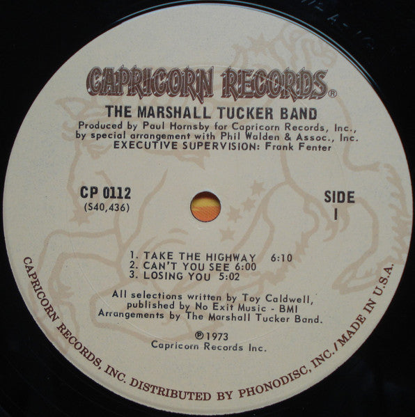 The Marshall Tucker Band : The Marshall Tucker Band (LP, Album, RE, Pit)