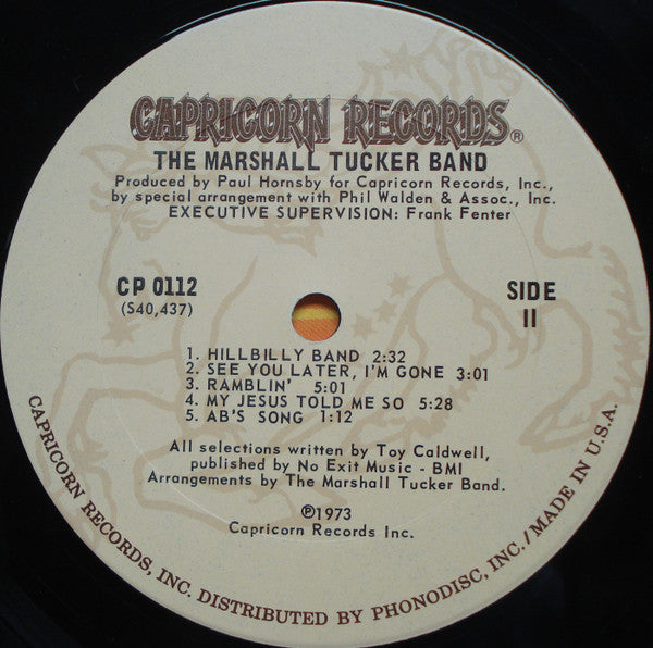 The Marshall Tucker Band : The Marshall Tucker Band (LP, Album, RE, Pit)