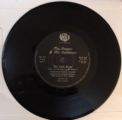 The Pogues & The Dubliners : The Irish Rover (7", Single, Mat)