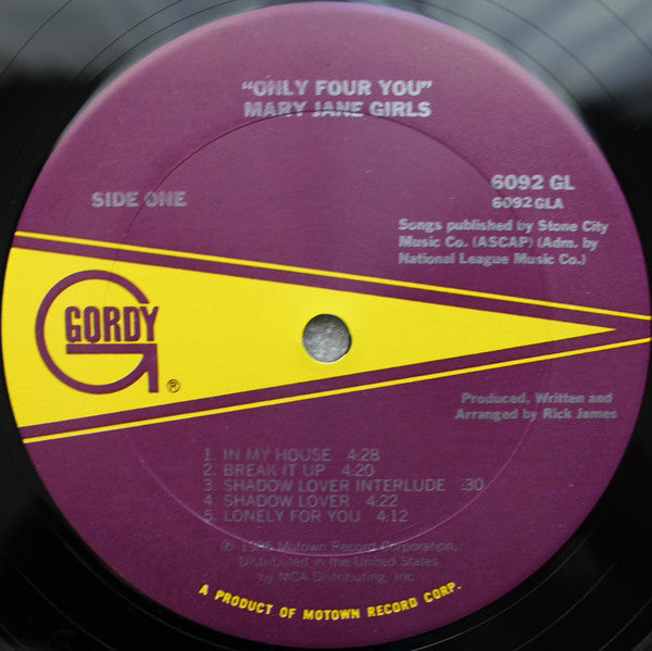 Mary Jane Girls : Only Four You (LP, Album, Club, CRC)