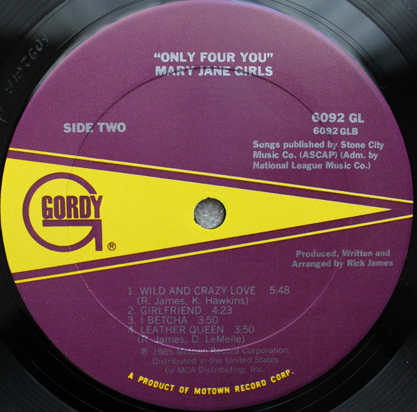 Mary Jane Girls : Only Four You (LP, Album, Club, CRC)