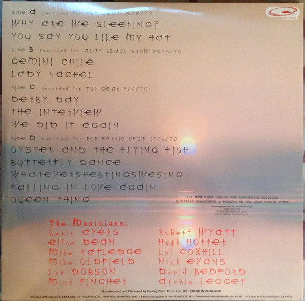Kevin Ayers : The Radio Sessions (2xLP)