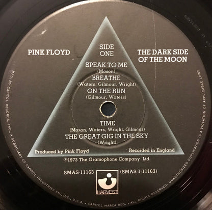 Pink Floyd : The Dark Side Of The Moon (LP, Album, RE, Win)