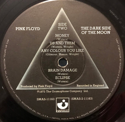 Pink Floyd : The Dark Side Of The Moon (LP, Album, RE, Win)