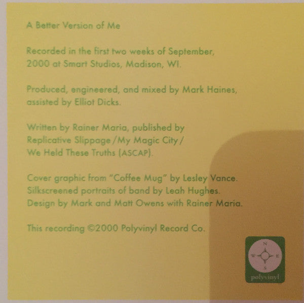 Rainer Maria : A Better Version Of Me. (LP, Album, RE, 180)