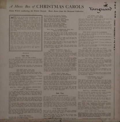The Welch Chorale*, James Welch* : A Music Box Of Christmas Carols (LP, Album)