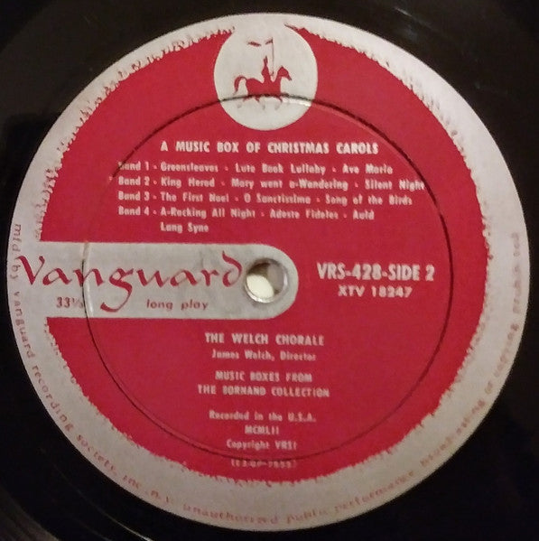 The Welch Chorale*, James Welch* : A Music Box Of Christmas Carols (LP, Album)