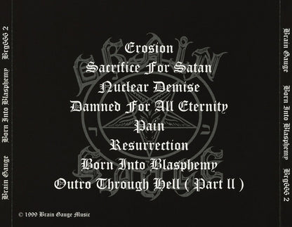 Brain Gauge : Born Into Blasphemy (CD)